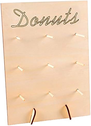 CHENLIGHT Wooden Donut Wall Candy Stand Table Holder Home Party Decor Wedding Supply