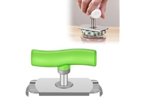 KRUGGO Effortless Arthritis Jar Opener, 2024 New Jar Opener Bottle Opener for Weak Hands, Adjustable Grip Stainless Steel Jar Opener for Seniors Easy Open Lid Opener