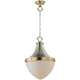 Maxim Lighting 10386WTSNSBR Conrad - 1 Light Pendant-21.5 Inches Tall and 15 Inches Wide, Installation: Traditional