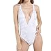 One Piece Swimsuit for Womens Mlide 2020 New Deep v-Neck Tree Leaf Printed Bikini Suit Whitethumb 1