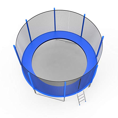 MVPSALE 12 FT Trampoline with Enclosure net and Poles Safety Pad Ladder Jumping Mat Rain Cover Kids Trampoline with Enclosure Net Jumping Mat and Spring Cover Padding (As Shown)