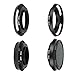 SIOTI 39mm Lens Hood Hollow Vented Metal with Cleaning Cloth and Lens Cap for Leica/Fuji/Nikon/Canon/Samsung Standard Thread Lens