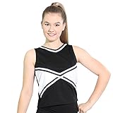 Danzcue Womens 2-Color Kick Sweetheart Cheerleaders Uniform Shell Top