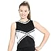 Danzcue Womens 2-Color Kick Sweetheart Cheerleaders Uniform Shell Top