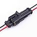 6 Kit 2 Pin Way Wire Connectors 20-16AWG Electrical Waterproof Connector with 2 mm Wires