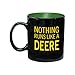 Vandor 28061 John Deere 20 oz Ceramic Mug, Black, Green, and Yellow