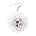 Christmas Light Up LED Earrings (Snowflake)