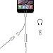 ABOOM Lightning Converter for iPhone 7/7 Plus;Lightning to 3.5mm Headphone Adapter (NO Background Hiss) and Lightning Charging Port,Listen to Music and Charge for iPhone 7 at the same time
