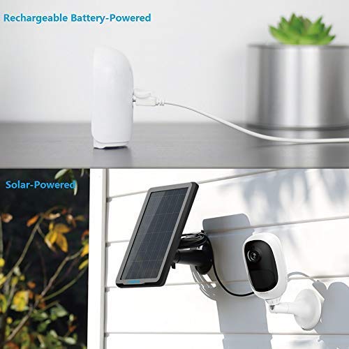 Reolink Argus 2+Solar Panel | Rechargeable Battery-Powered Security Camera | Outdoor Wireless |1080p HD Wire-Free 2-Way Audio Starlight Color Night Vision w/PIR Motion Sensor & SD Socket