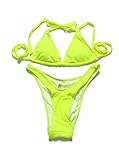 RELTANGL Women High Cut Bikinis Set Halter Swimwear Swimsuit