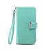 iPhone 6S Plus Case/iPhone 6 Plus Case, IZENGATE [Classic Series] Wallet Case Premium PU Leather Flip Cover Folio with Stand for Apple iPhone 6 Plus/Apple iPhone 6S Plus (Mint)