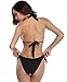 SHEKINI Women's Push up Triangle Bikini Set Side Tie Bathing Suit Low Waisted Two Piece Swimsuit