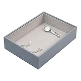 STACKERS ‘CLASSIC SIZE’ Dusky Blue Deep Open section STACKER Jewelry Box