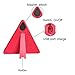 Red Safety Warning Triangular Reflective Kit Triangle Reflector Safety Sign for Car Truck Van Trailers Caravans Lorry Bus etc,9.05 Inch Two Modes - 2 pack