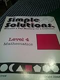 Paperback Simple Solutions Mathematics Level 4, Semester 1, SE Book