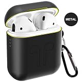 Metal Airpods Case Newest Full Protective Skin Cover Accessories Kits Compatible Airpods 1&2 Charging Case[Not for Wireless Charging Case]