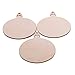 Christmas Wooden Crafts Hanging Ornaments Christmas Tree Decoration Unfinished Wood Cutouts for DIY Blank Slices to Paint (10PCs Round Style)