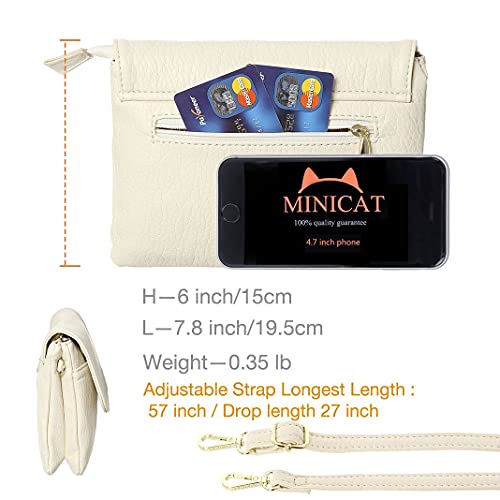 MINICAT INICAT Small Crossbody Purse Built in Wallet Crossbody Bags