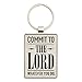 Commit To The Lord Proverbs 16:3 Black Metal Keychain Keyring Accessory for Women