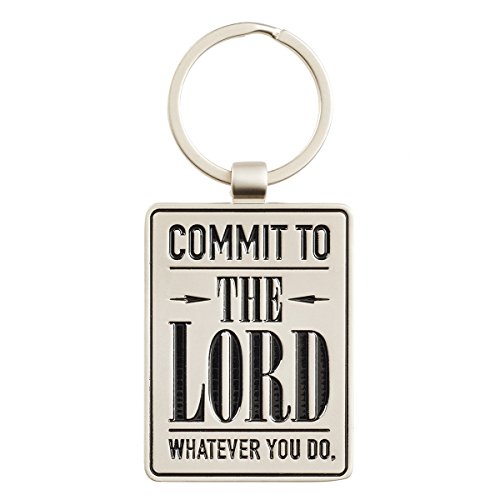 Commit To The Lord Metal Keychain in Tin Gift Box