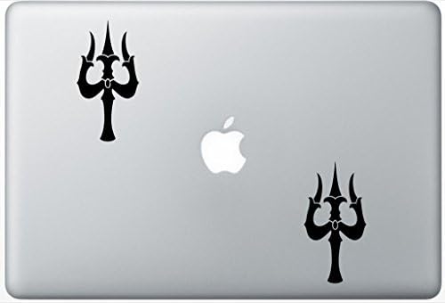 Trident Of Shiva LeporeDecals0288 Set Of Two (2x) , Decal , Sticker , Laptop , Ipad , Car , Truck