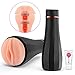 Masturbator Stroker Pocket Pussy Oral Sex Toys Blow Job with 3D Realistic Vagina Penis Ring for Real- Life Touch and Feeling, UTIMI Man Masturbation with Realistic Textured Removable Sleeves, 1 Lube