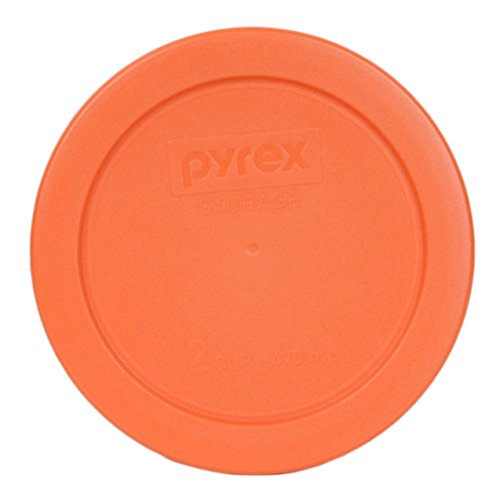 Pyrex 7200PC Round 2 Cup Storage Lid for Glass Bowls (4, Orange