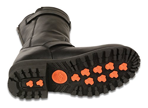 Milwaukee Men's Wide Harness Boots with Zip (Black, Size 7)