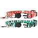 KOOLTAIL Christmas Cat Collars 2 Pack Breakaway Collar Set for Cats, Puppy Red & Green 7.5