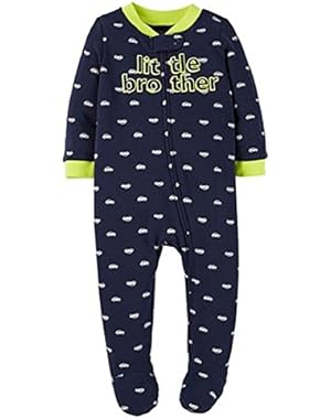 Just One You Baby Boys' Little Brother Footed