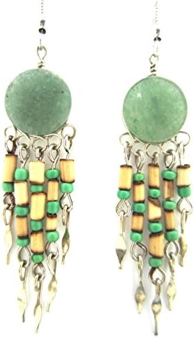 Handmade Stone Earrings Hippie Jewelry for Women Girls