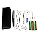Petroad 10 Pcs Dog Grooming Supplies Pet Grooming Kit with 3 Different Cat & Dog Grooming Scissors (Curved, Straight, Thinning Shears), 6 Pet Grooming Tools and a Black Storage Case