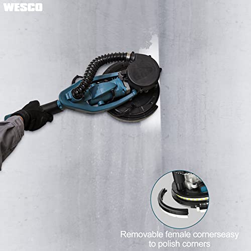 WESCO Drywall Sander 750W Electric Wall Sander with Dust Hose Auto
