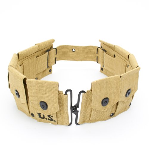 U.S. WWII M1 Garand Rifle Ammunition Belt WW2 - Thumbnail 3