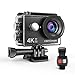 DBPOWER D2 4K Action Camera 12MP Ultra HD Waterproof Sports Cam with Built-in WiFi 2 Inch LCD Screen Plus 1050mAh Rechargeable Battery and 2.4G Remote Control