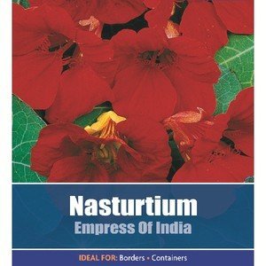 De Ree Nasturtium Empress Of India Garden Flower Plant 14 Seeds