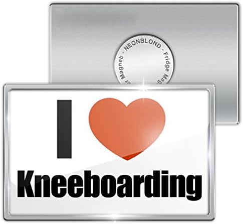 Fridge Magnet "I Love kneeboarding" - Neonblond