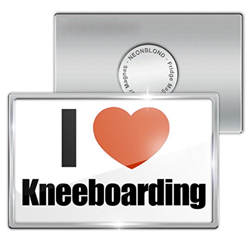 Fridge Magnet "I Love kneeboarding" - Neonblond