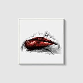 Framed Sexy Lips Home Artwork for Living Room Bedroom
