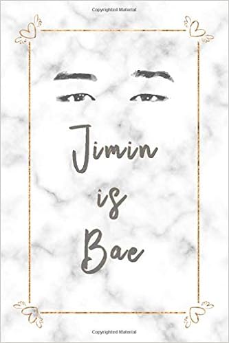 Jimin Is Bae Bts Member Eyes With White Marble Background And Rose Gold Hearts 100 Page 6 X 9 Blank Lined Notebook Kpop Fan Merch Journal Book For Army Fandom Mafia