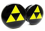 Zelda Triforce - Classic Ear Plugs - Acrylic - Screw on - NEWPair