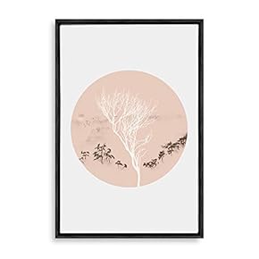 Framed Circular Pattern Home Artwork for Living Room Bedroom