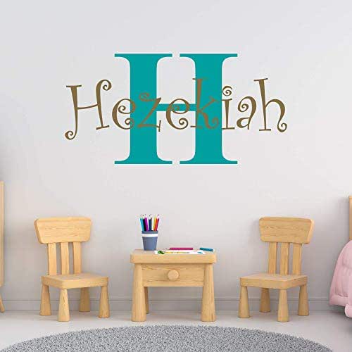 Amazon.com: Boy's Custom Name And Initial Wall Decal, Choose Your Own