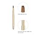 Lip Brush, Retractable Lip Brush with Cap Portable Applicators for Lipstick Lip Gloss Professional Natural Bristles Makeup Brush Tool (Gold)