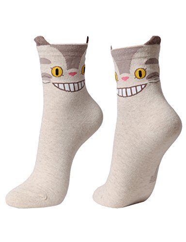 OSABASA Womens Girls Japanese Animation Cartoon Novelty Crew Socks(KWMS0334)