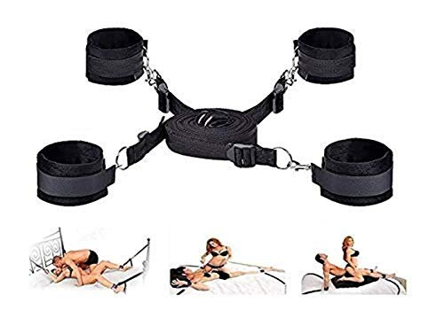 Women Pleasure Bêd Rëstrâînts Fêtish Adult Pleasure Toys Fun and Romantic Game for Women & Couples, Black