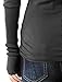 LE3NO Womens Tri-Blend Long Sleeve Round Neck T Shirt with Thumb Hole