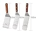 Juvale Griddle Spatula Set for Flat Tops - Restaurant Quality Cooking Utensils - Stainless Steel, Set of 3