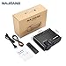 Najoane Mini Projector, Full HD LED Projector The Biggest is 1080P Supported Movie Projector, Portable Movie Projector with 55,000 Hrs LED Lamp Life, 2019 Upgrade for Home Theater Entertainment,Video