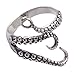 FOROLAV Stainless Steel Octopus Tentacle Ring Size Adjustable